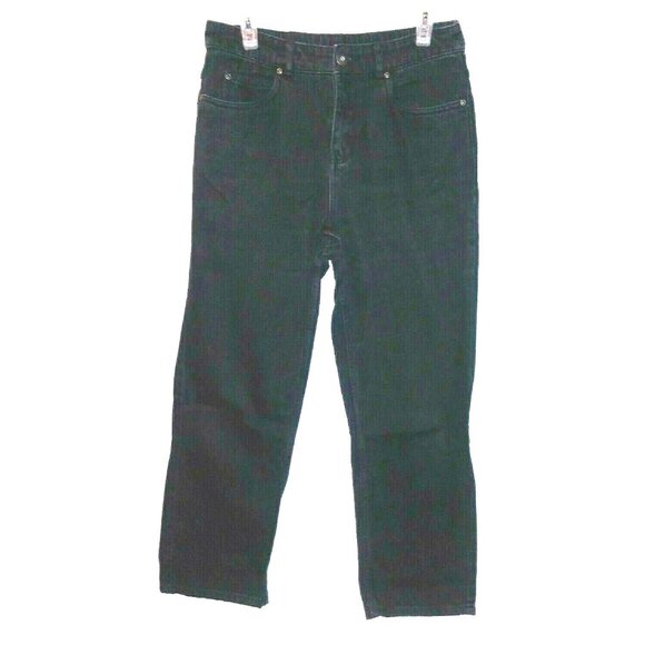 womens George Jeans Sz 8 partial elastic straight leg high rise 32x28 Pockets EC - Picture 2 of 6